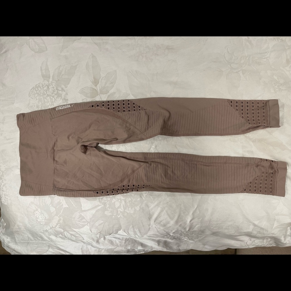 GYMSHARK khaki energy seamless leggings